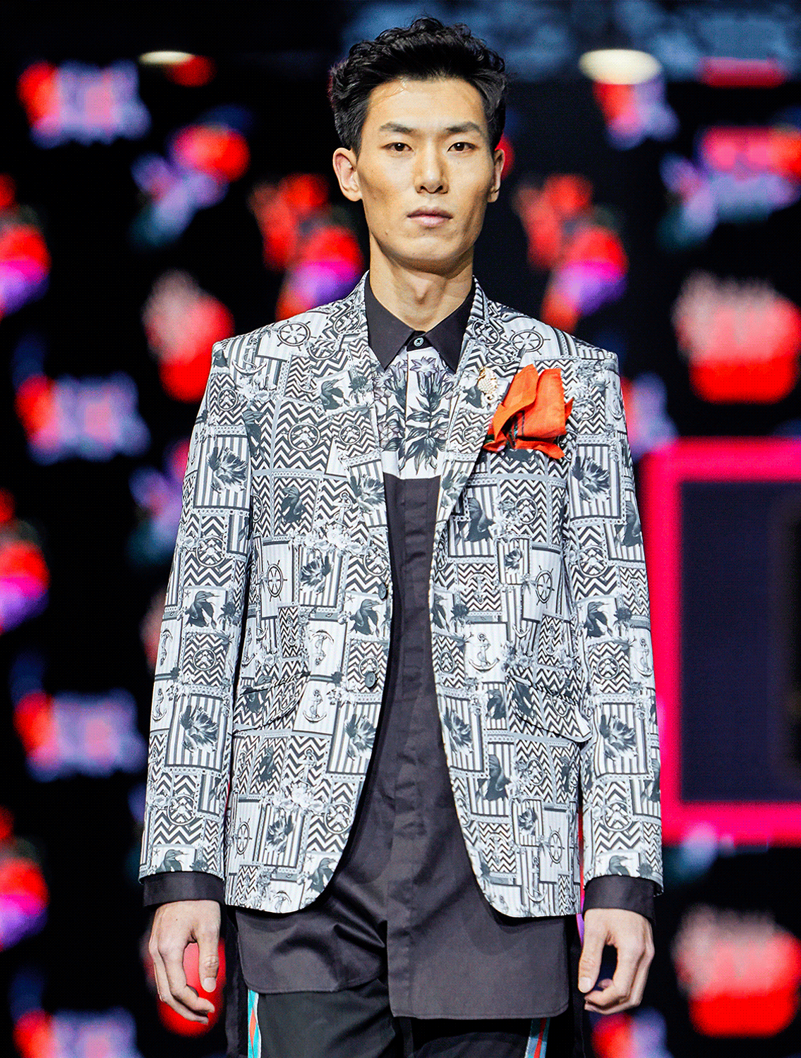 Hawkins Monochrome Nautical Printed Blazer