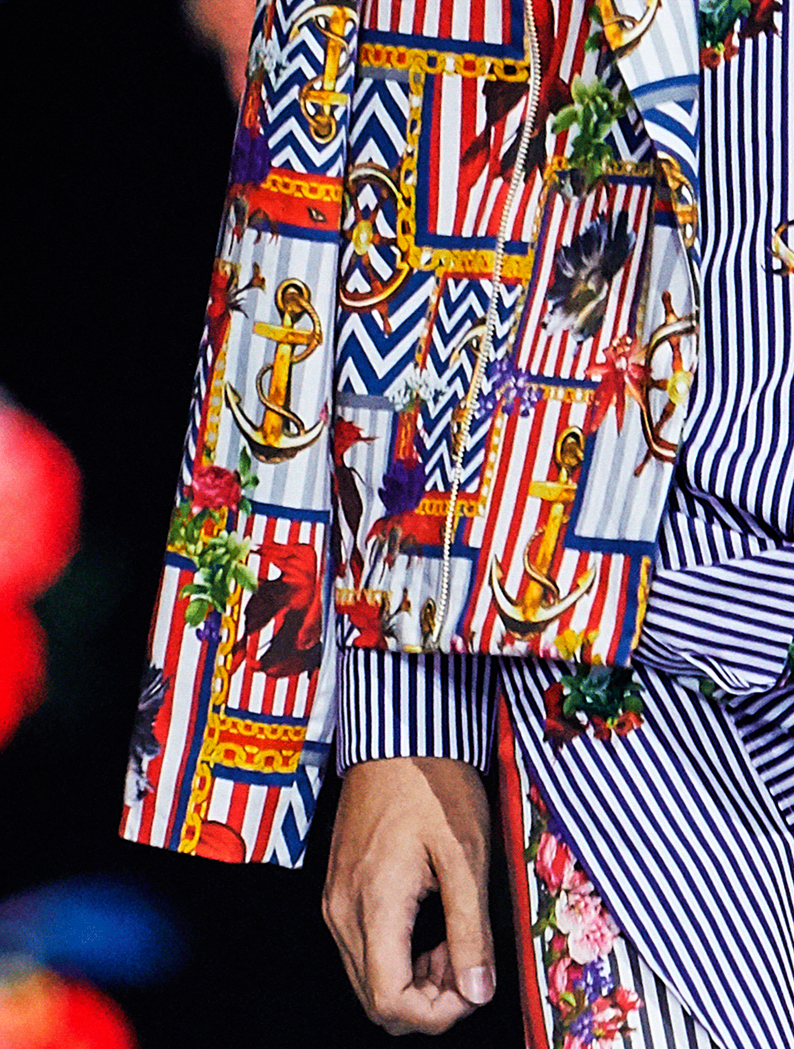 Noah All-over Printed Biker Jacket