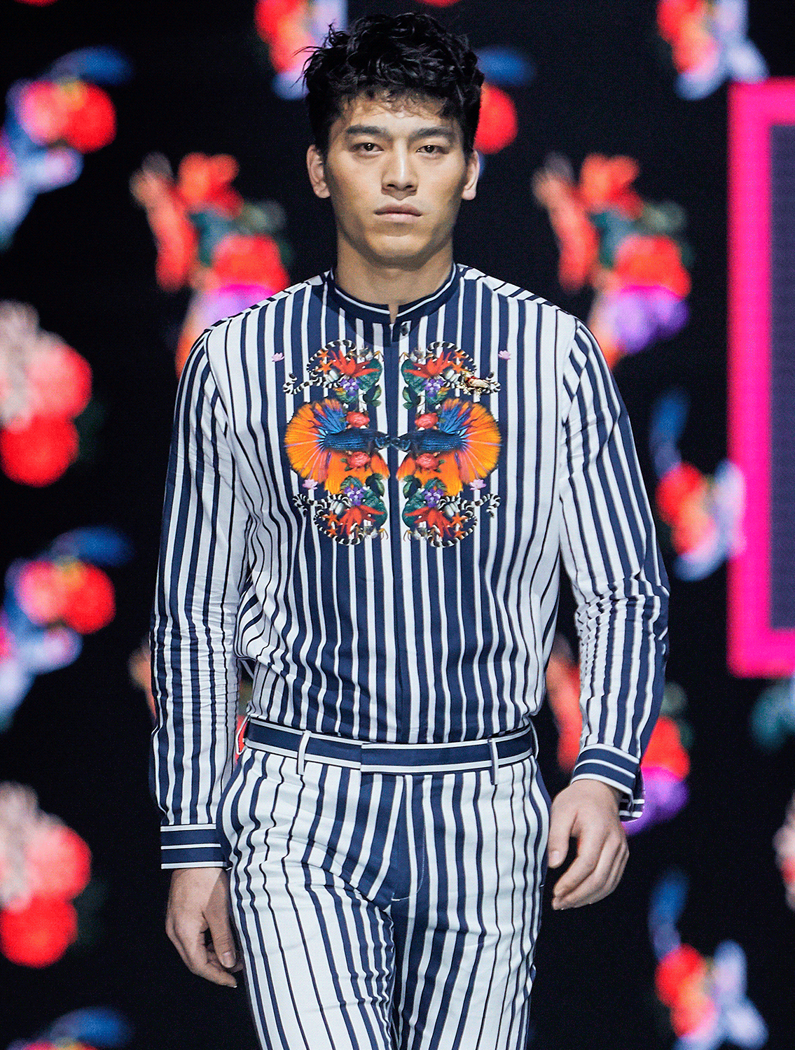 Bay Striper Long Printed Shirt Runway