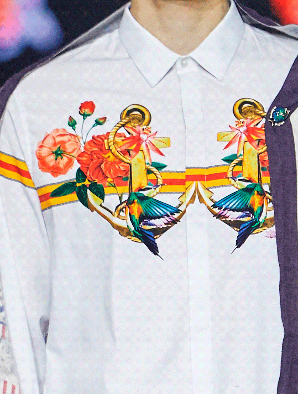 Anchor Signature Print Shirt Zoom