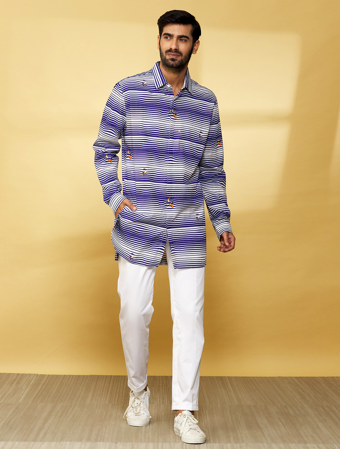 Dashun Striper Printed Shirt Full