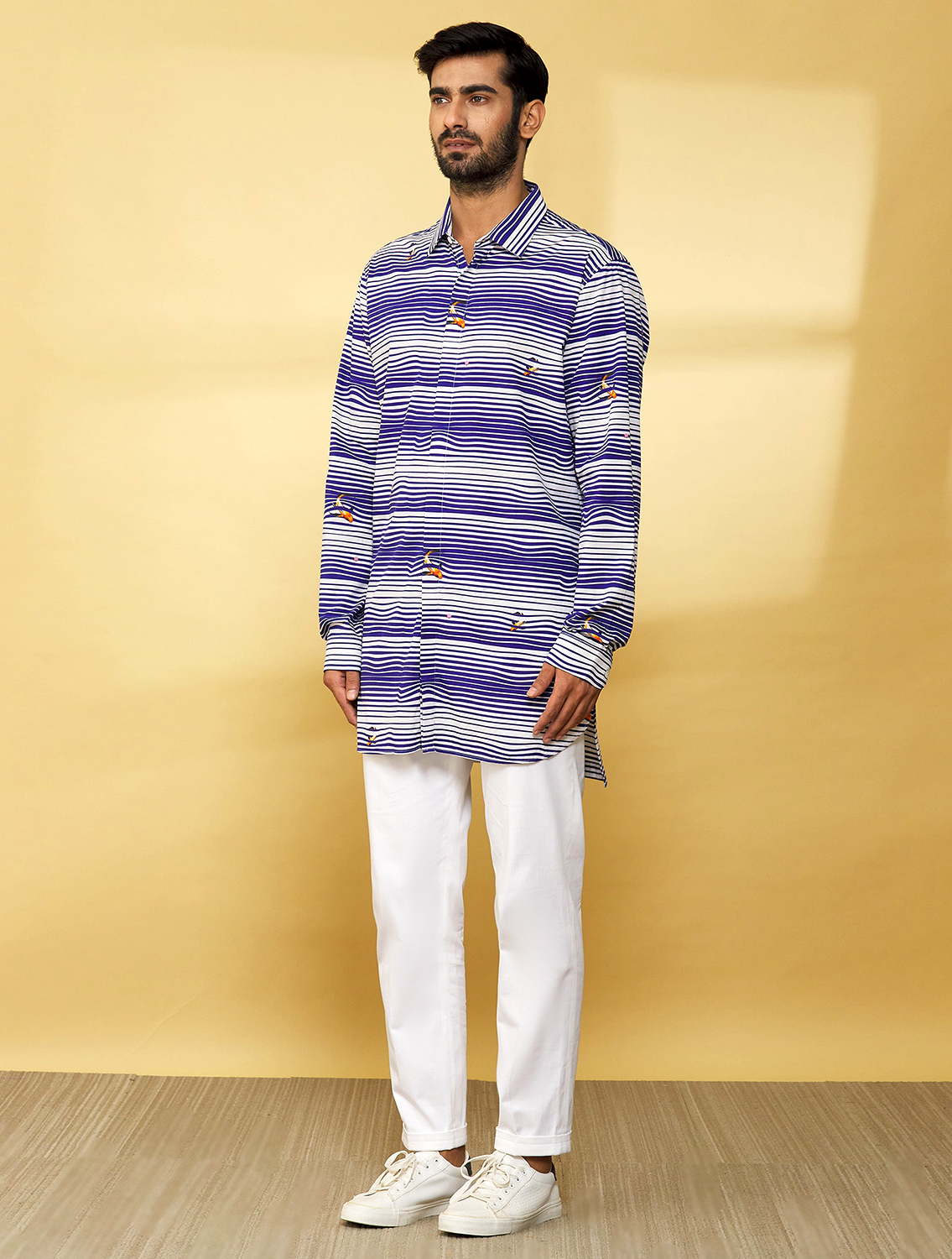 Dashun Striper Printed Shirt Side