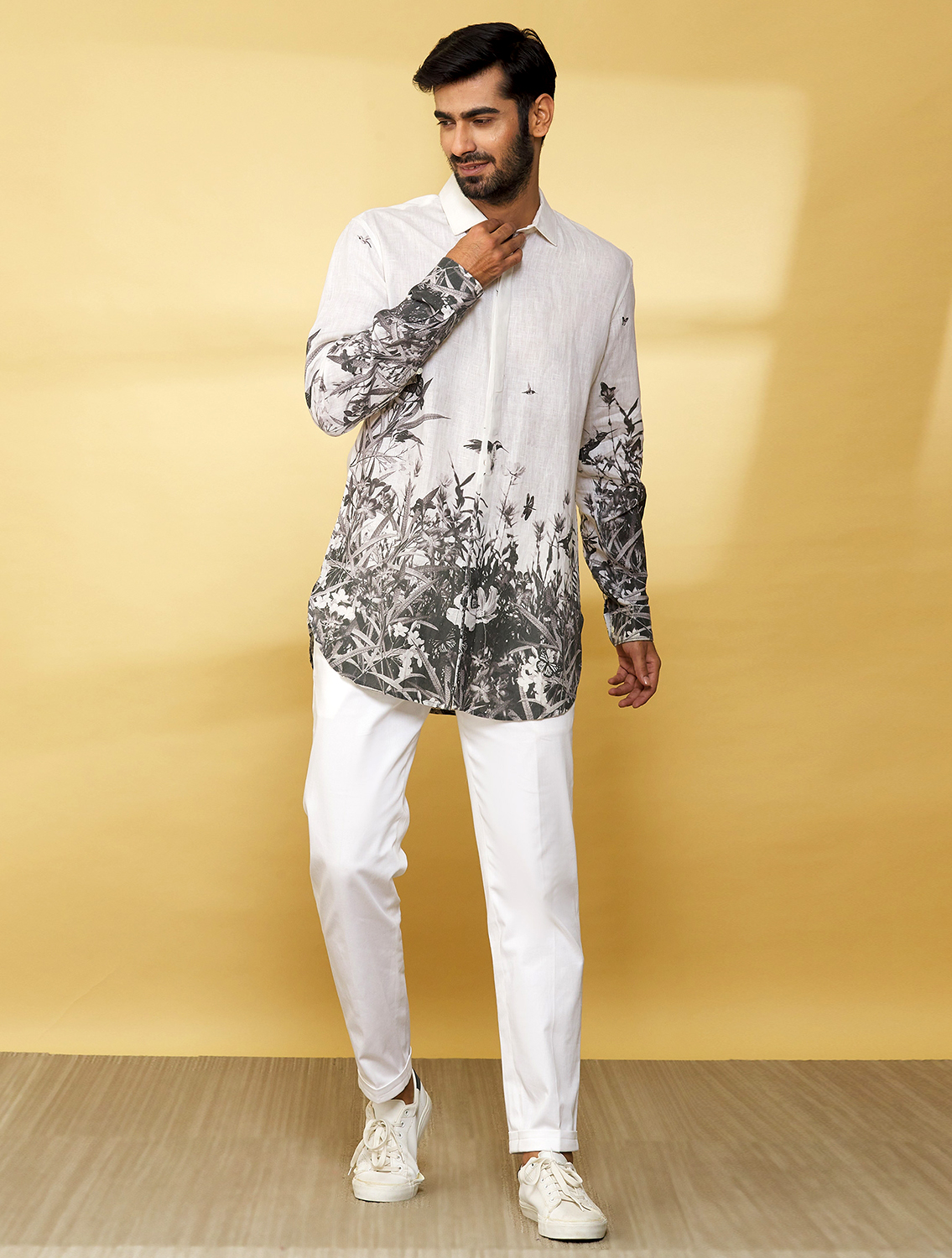 White Garden Linen Shirt