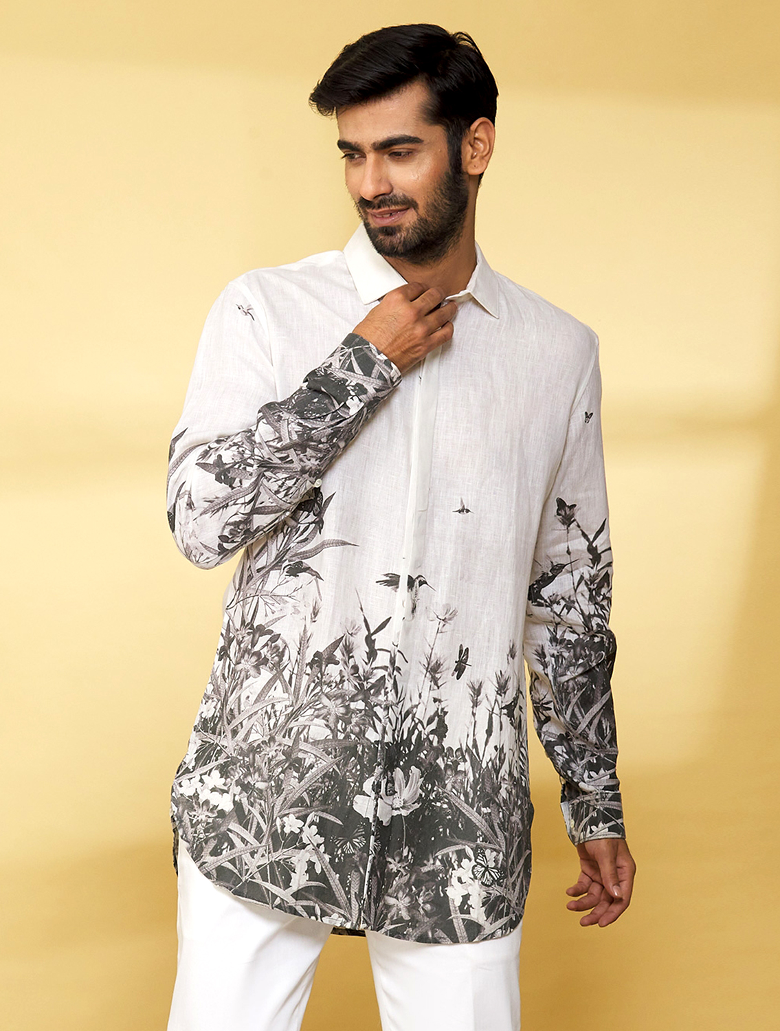 White Garden Linen Shirt