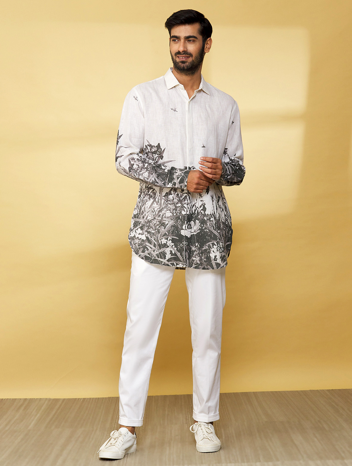 White Garden Linen Shirt