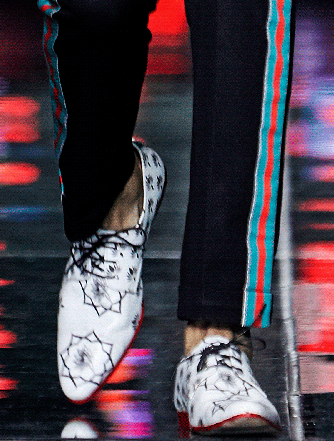 Darth Black Side Striper Trousers