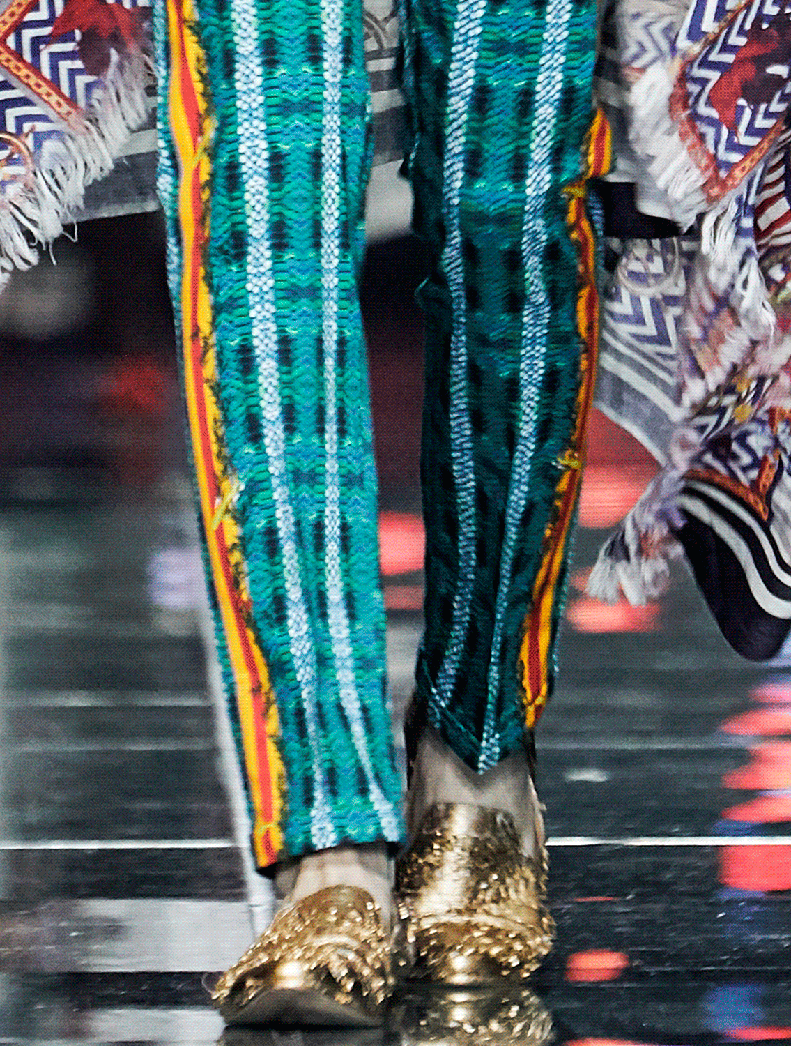 Oceanic Printed Aqua Green Trousers