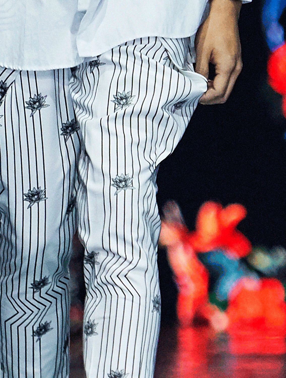 Jalaj Trousers in Fu-Hua Print