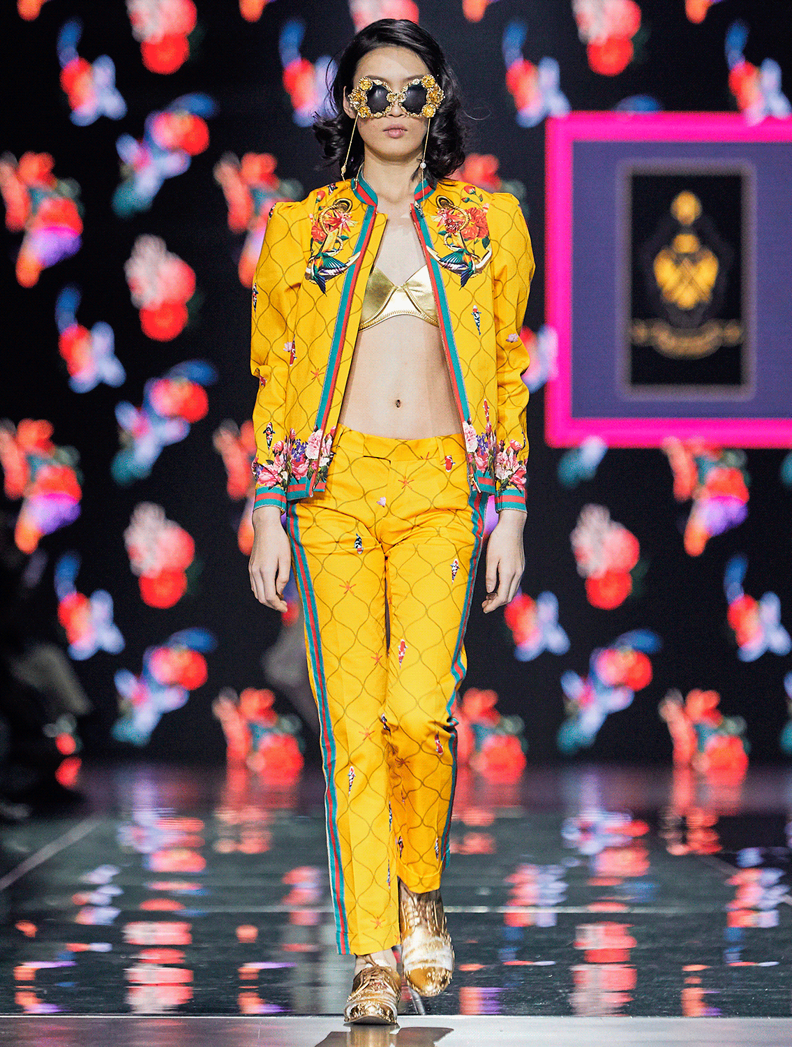 Citrine Bomber Jacket Runway
