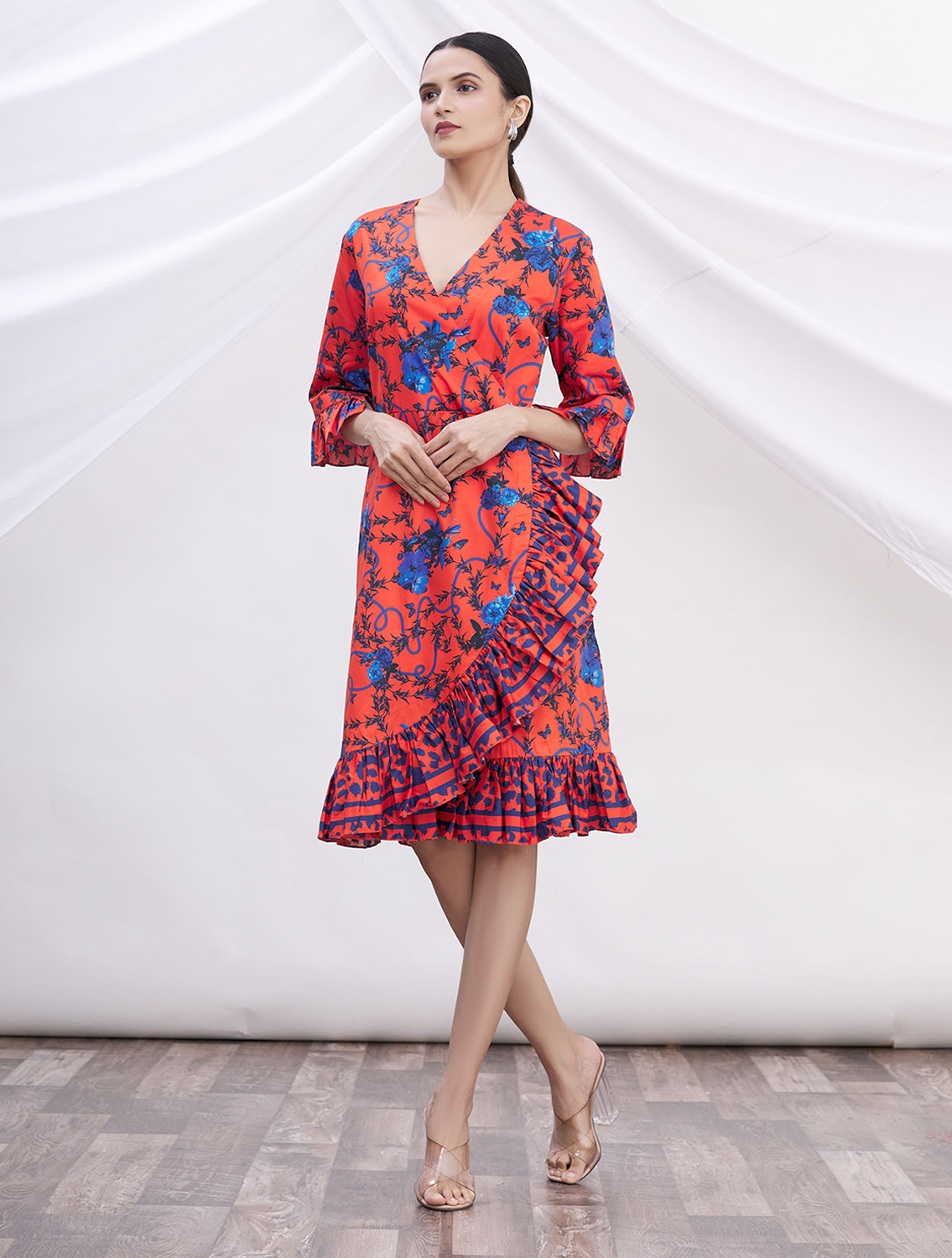 Senorita Printed Wrap Dress