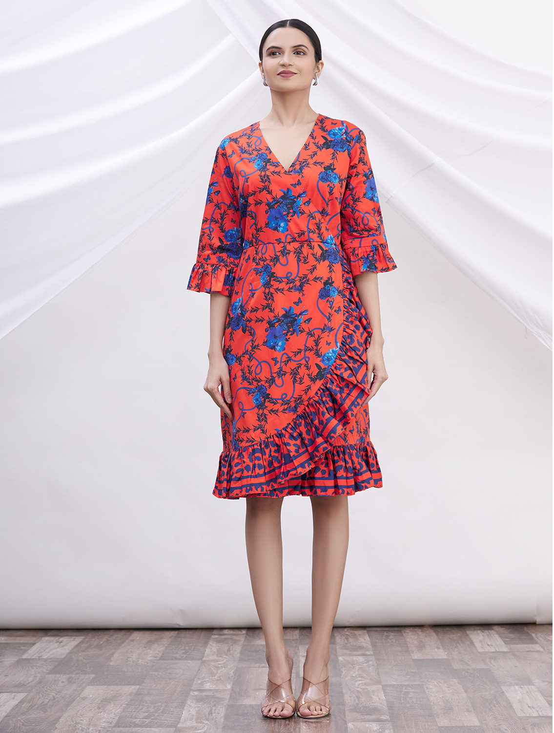 Senorita Printed Wrap Dress