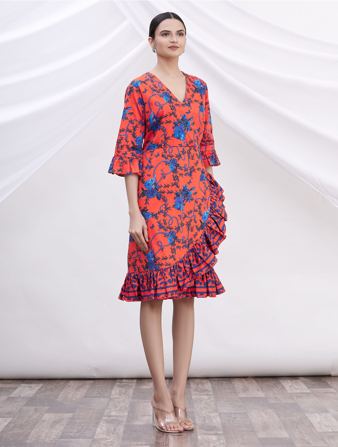 Senorita Printed Wrap Dress