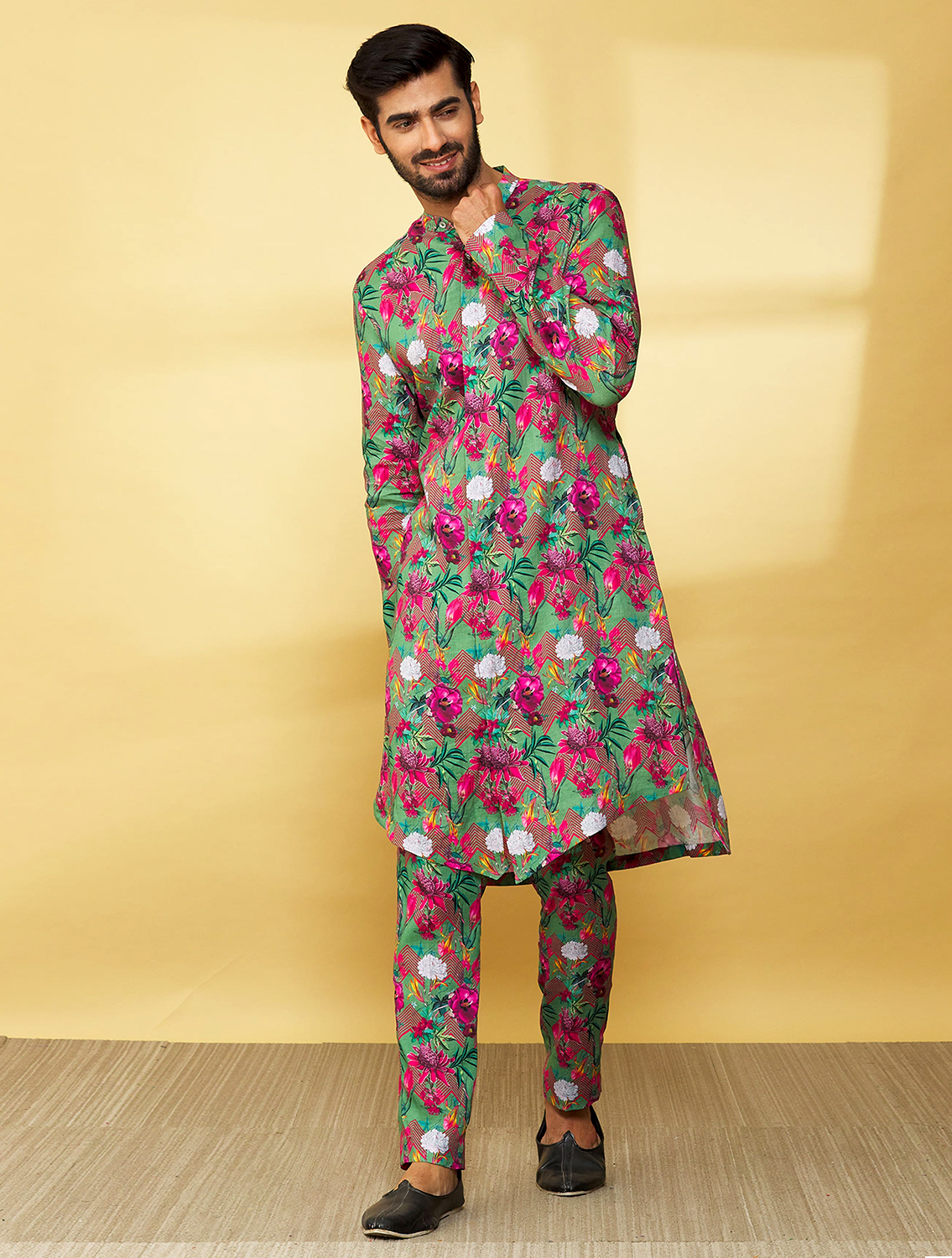 Arya Printed Linen Coord Set