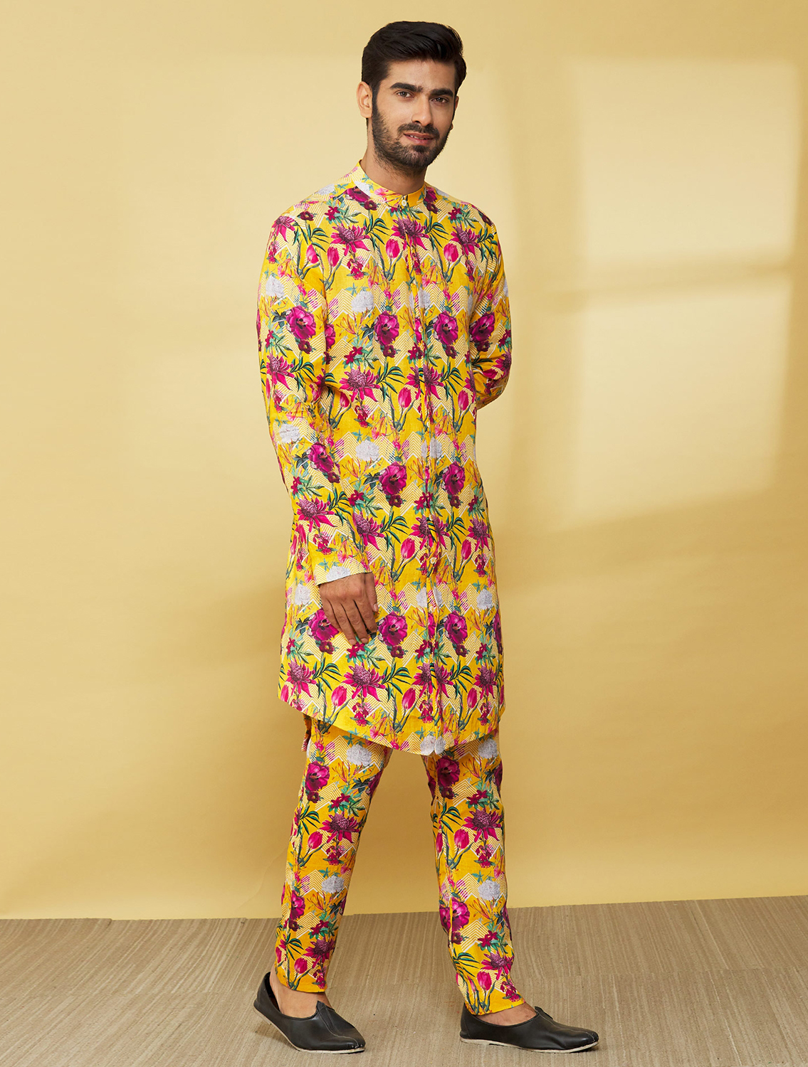Arhaan Printed Linen Coord Set