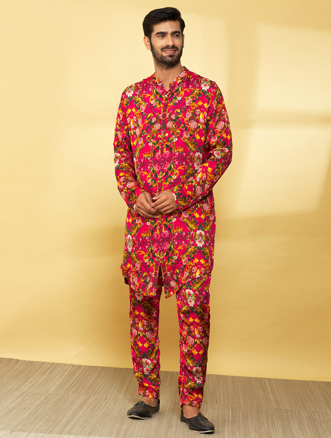 Gulistan Printed Silk Coord Set