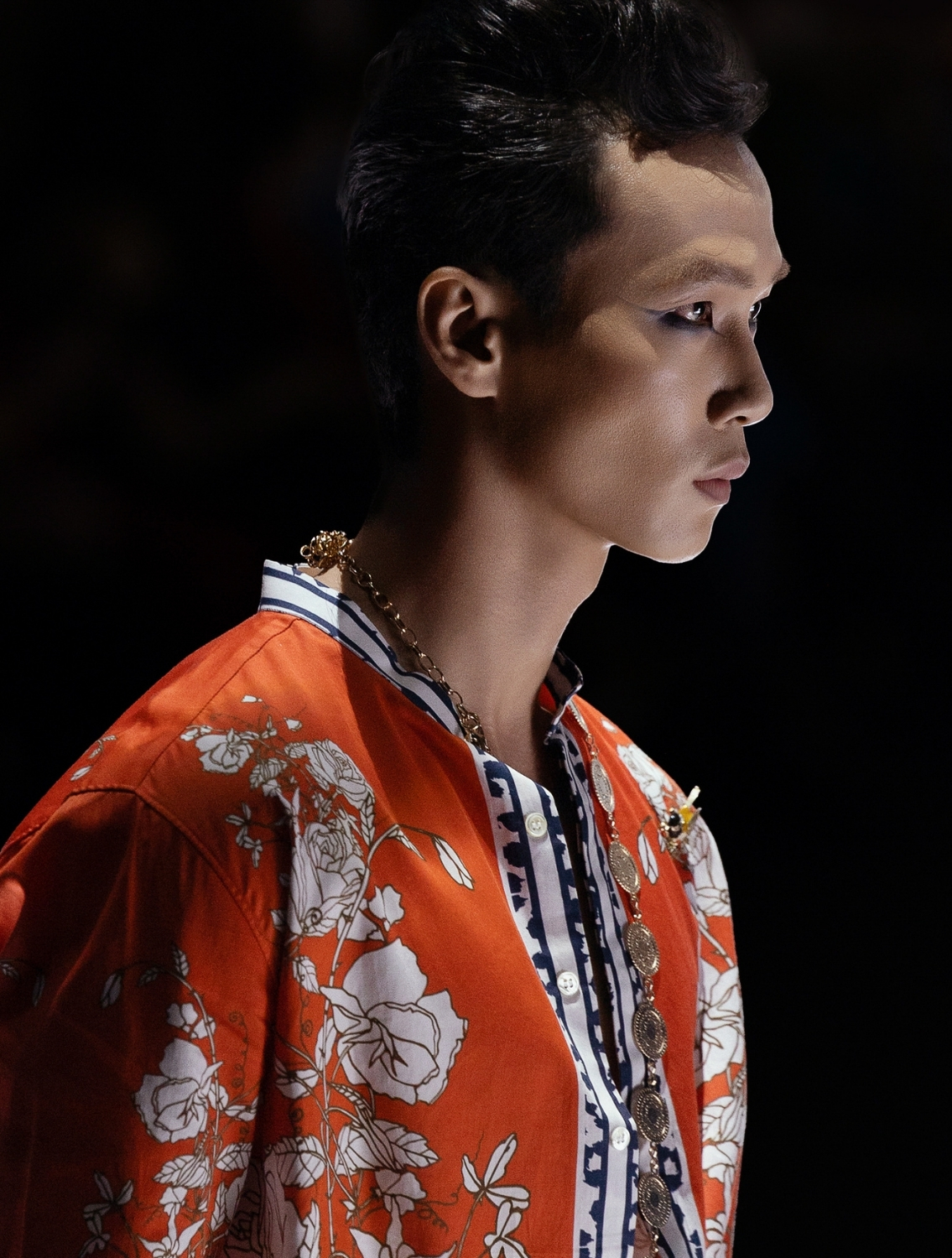 Diso Orange Signature Printed Shirt