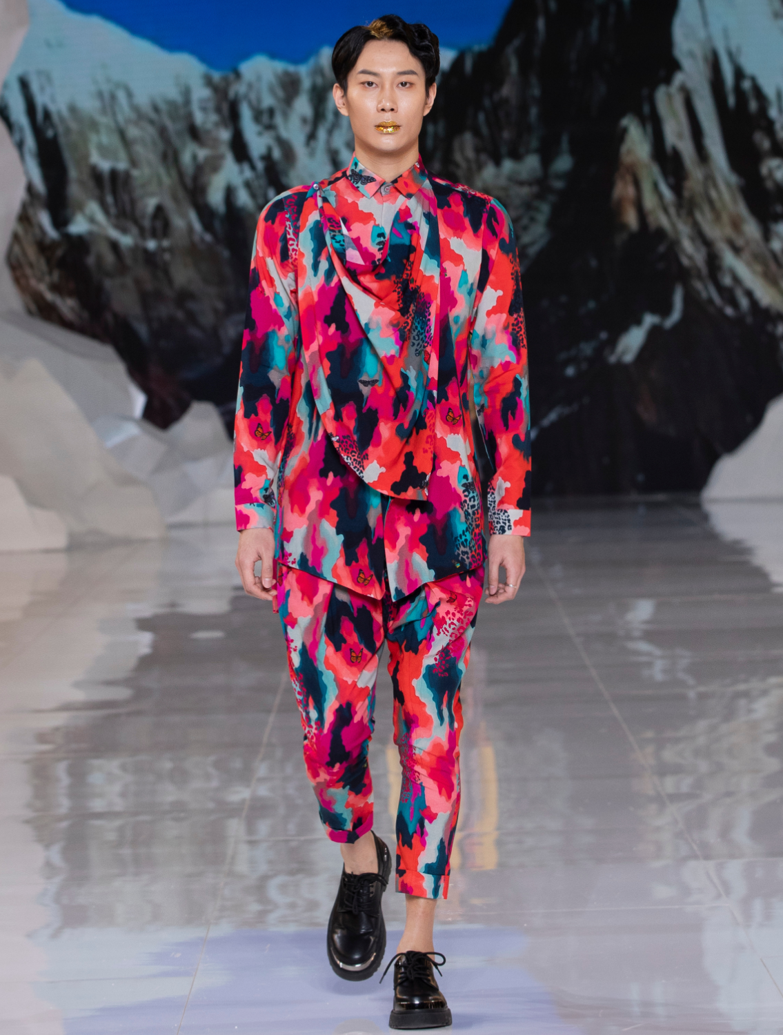 Leh Cowl Printed Coord Set