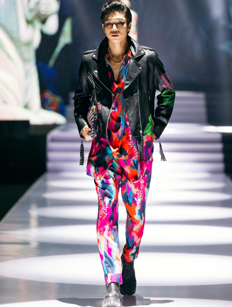 Image of Leh Cowl Printed Coord Set