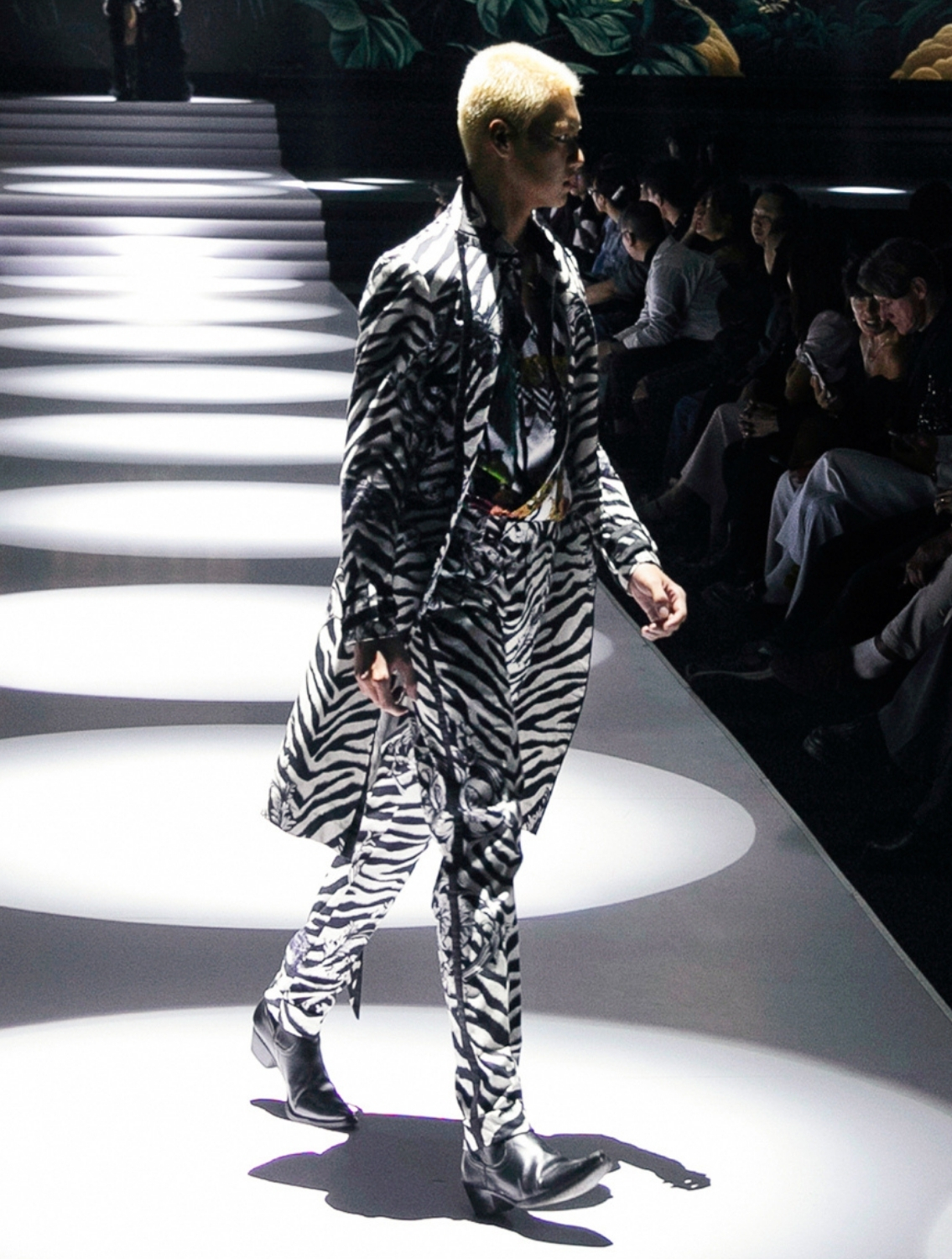 Regis Animal Printed Trenchcoat