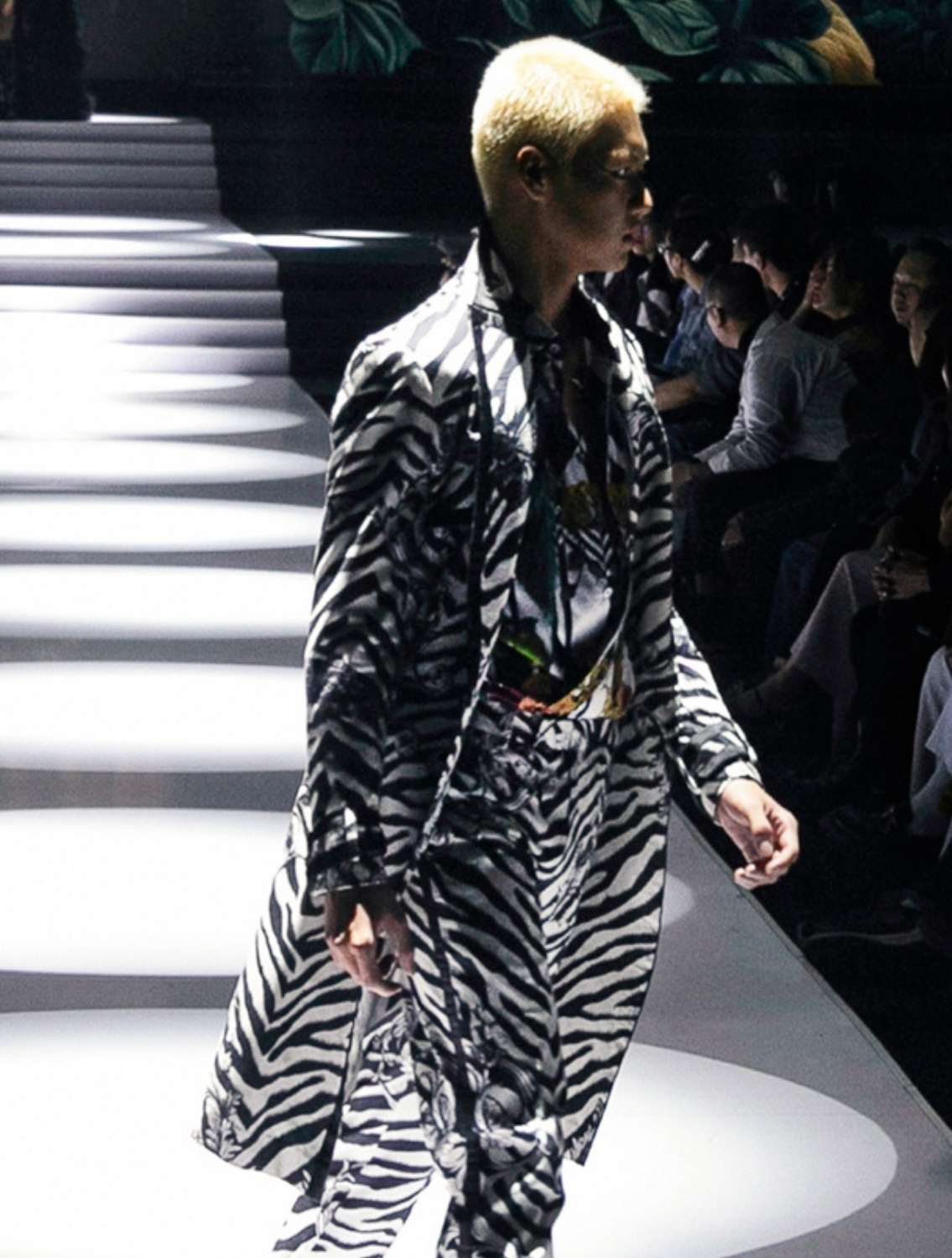 Regis Animal Printed Trenchcoat