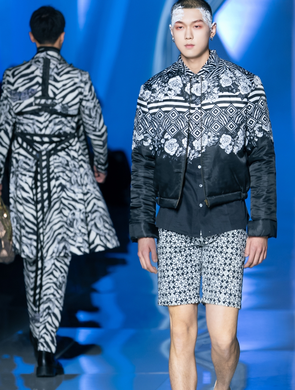 Regis Animal Printed Trenchcoat