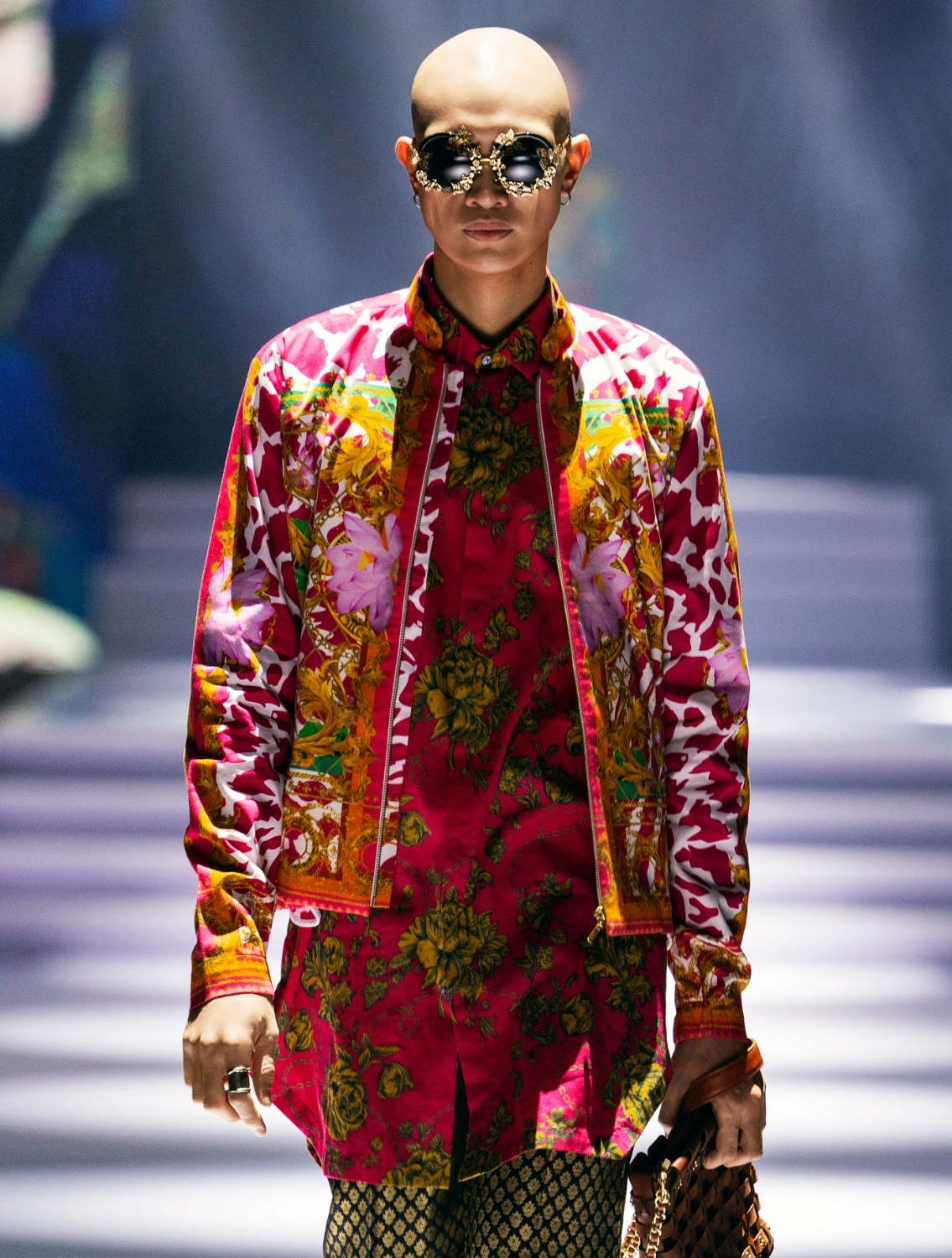 Gillard Engineered Printed Bomber Jacket