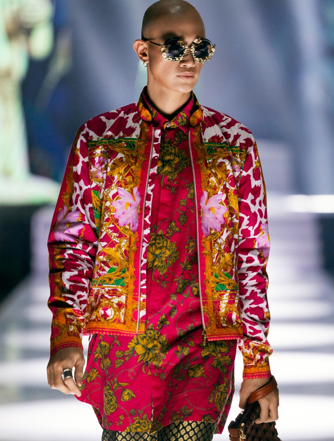 Gillard Engineered Printed Bomber Jacket