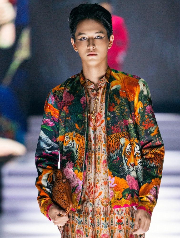 Image of Stratus Engineered Printed Bomber Jacket