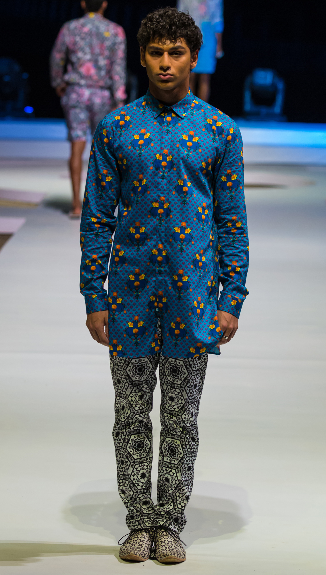Mogra Printed Shirt Arvin Trousers
