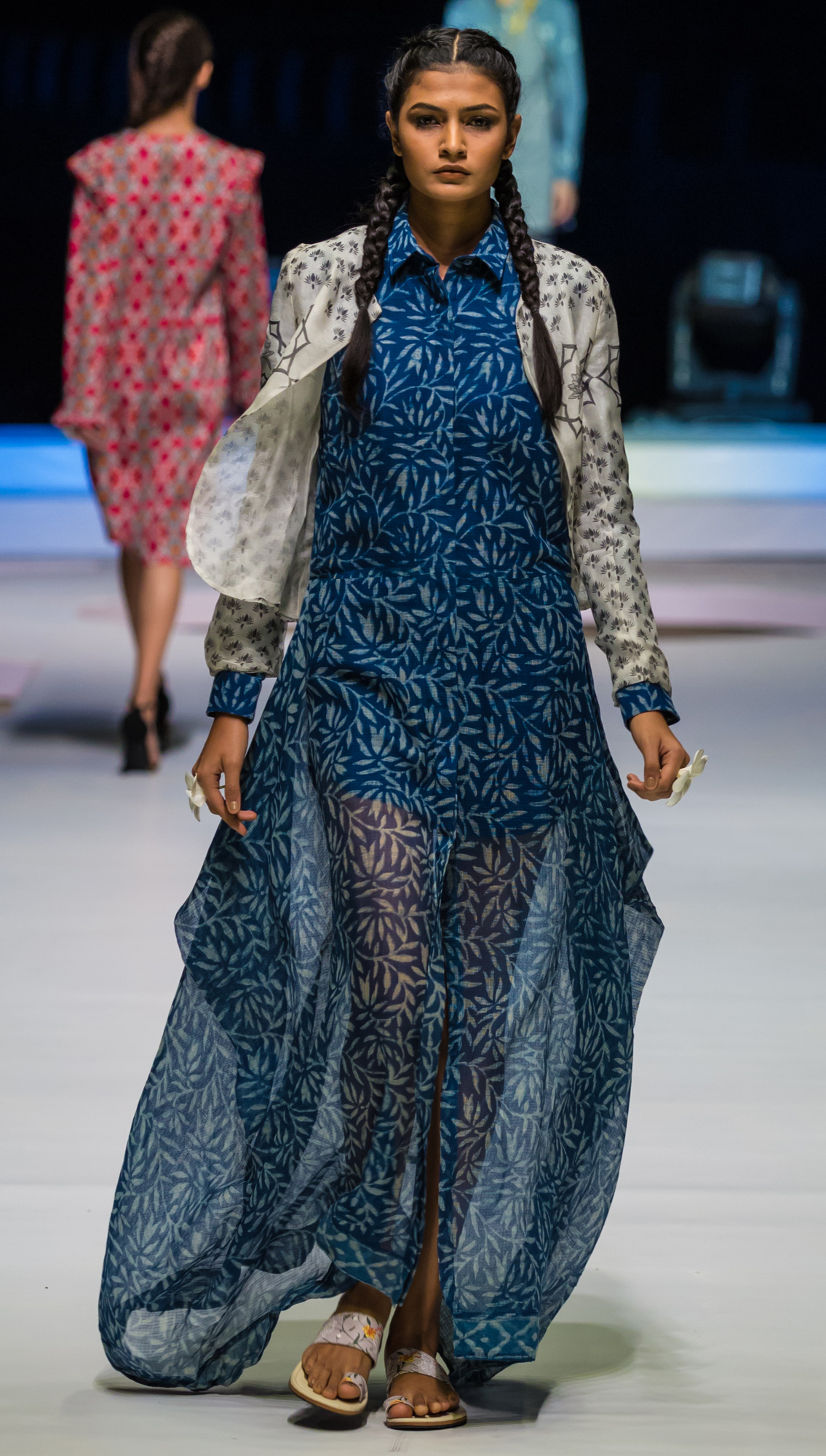 Ghoomer Asymmetrical Dress Nalin Organza Jacket