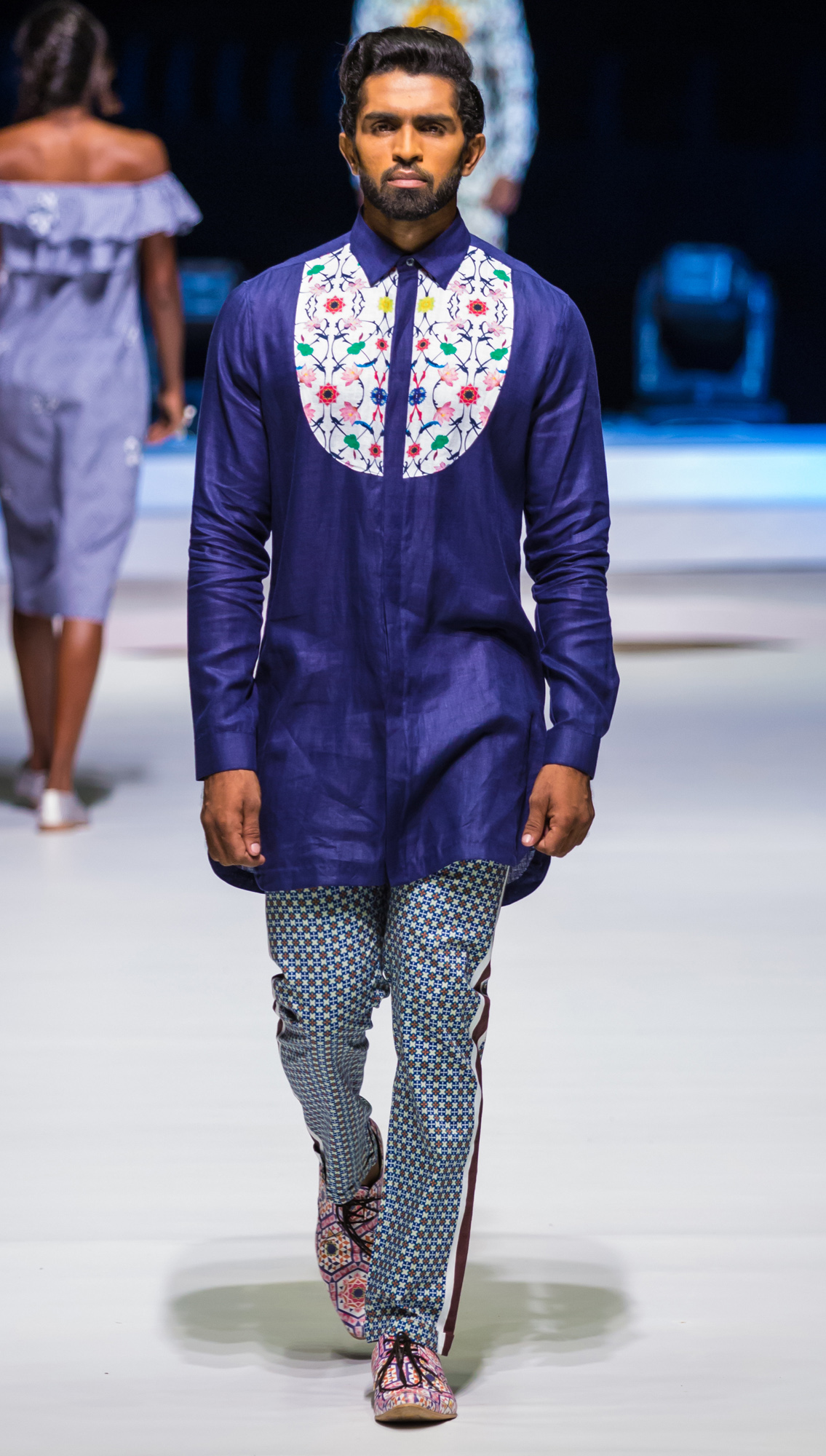 Ayaan Linen Bib Shirt Joyce Trousers