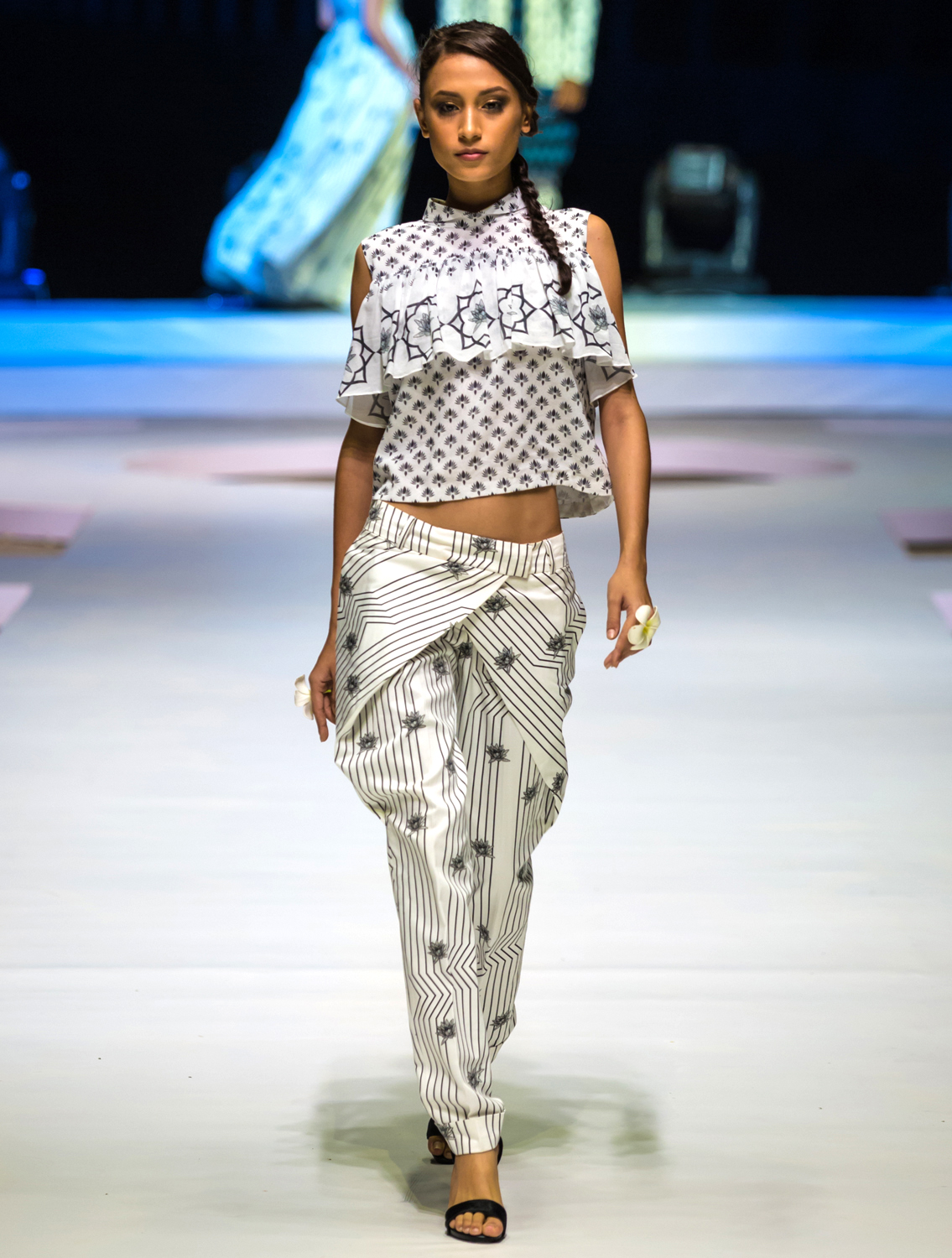 Jalaj Cross-Wrap Trousers Full