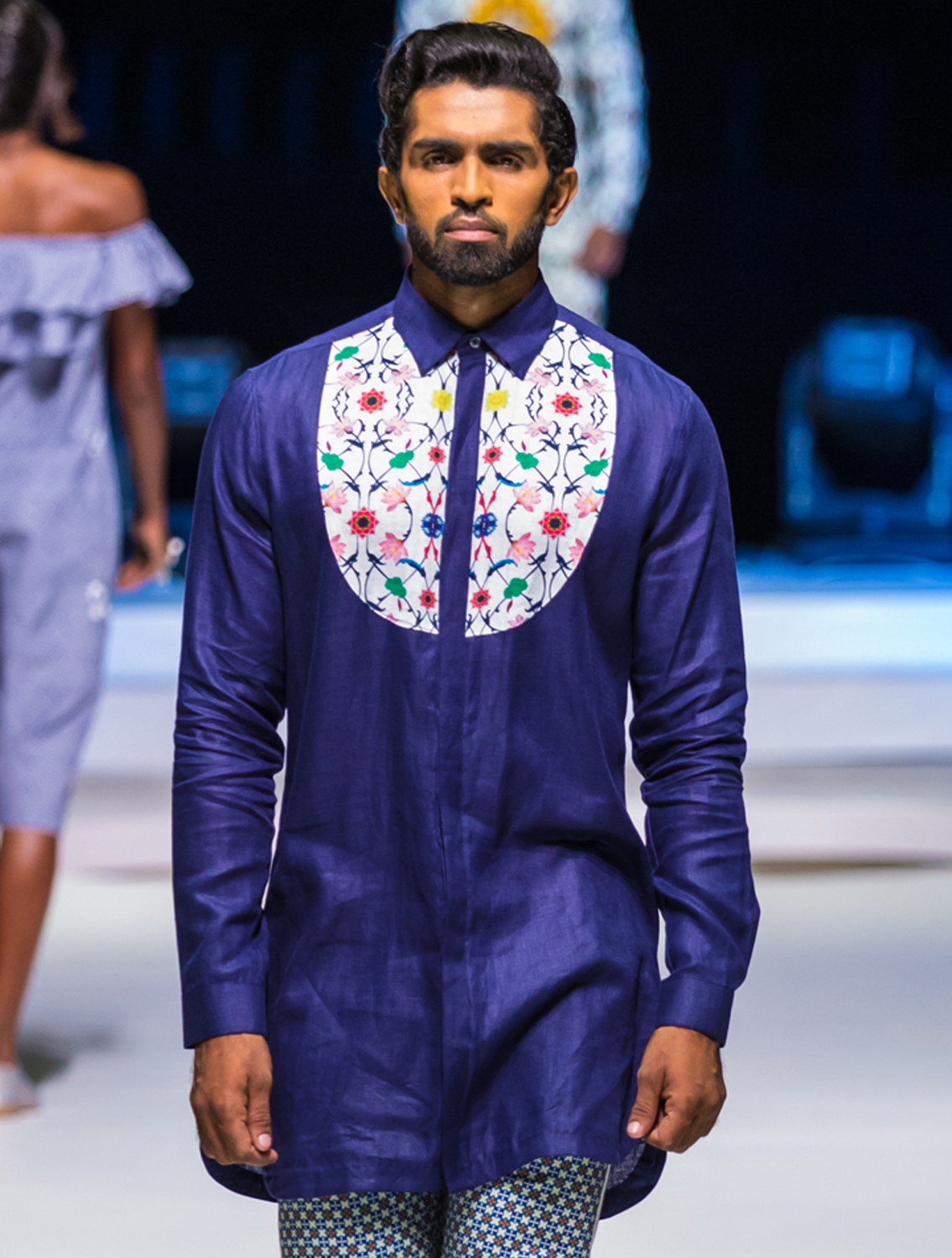 Ayaan Linen Bib Shirt