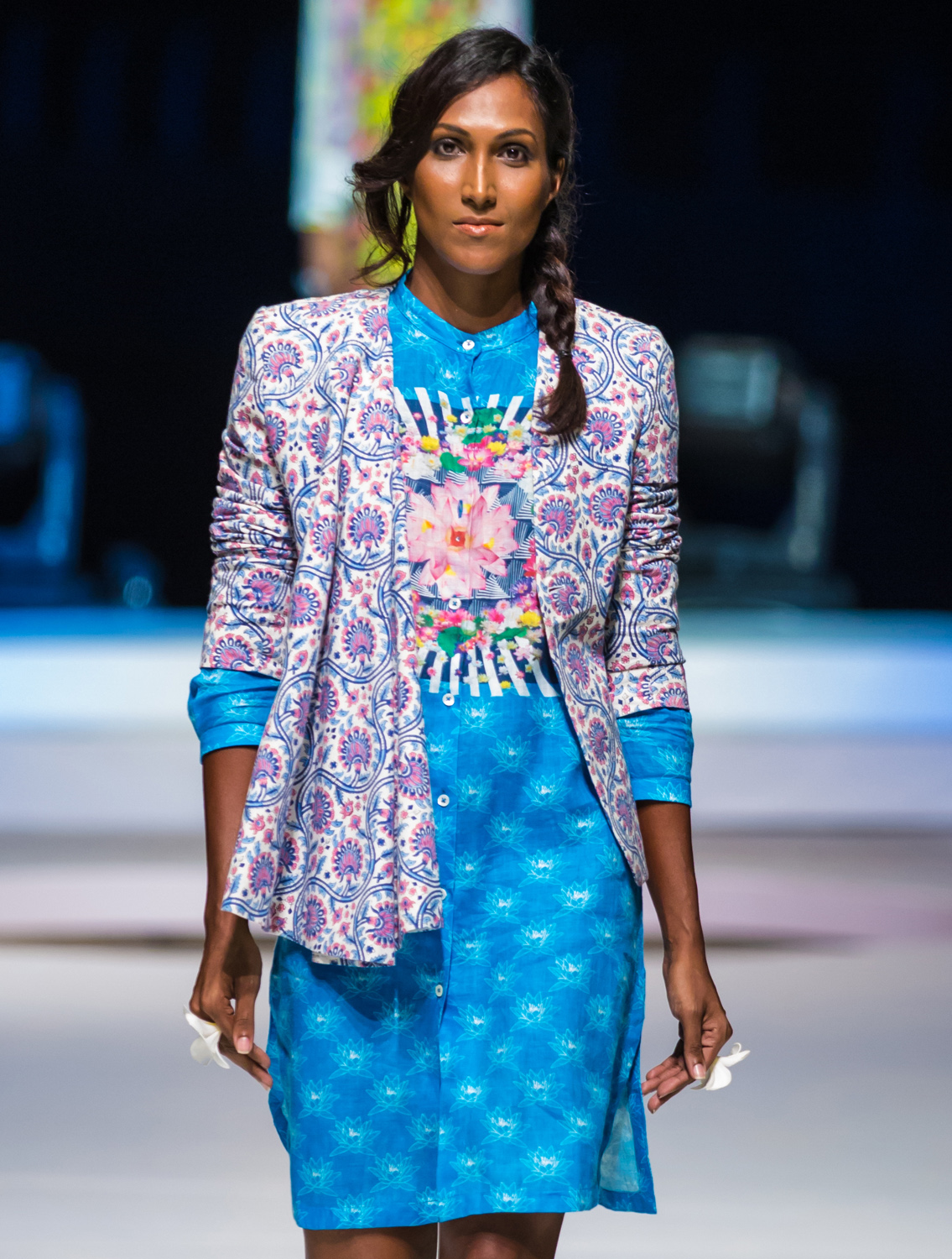 Anushna Blue Linen Shirt