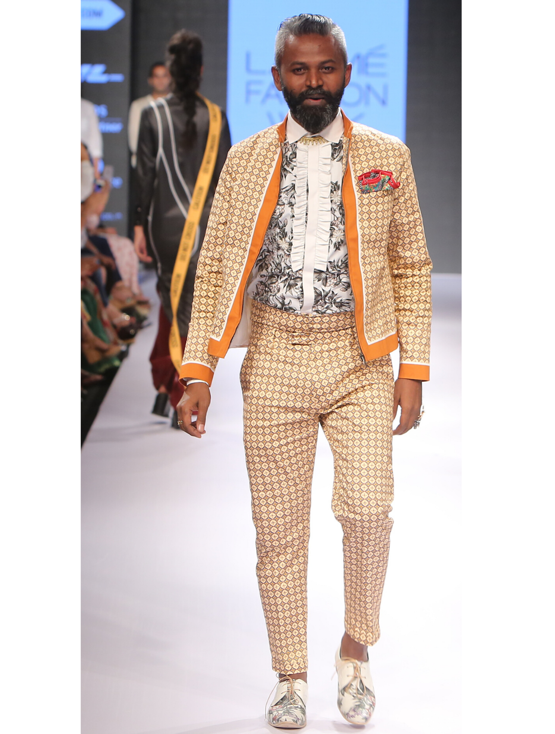 Consonance Chequered Bomber Jacket