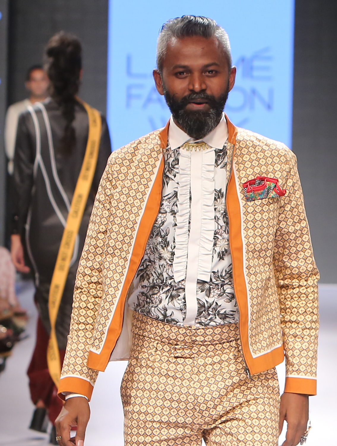 Consonance Chequered Bomber Jacket