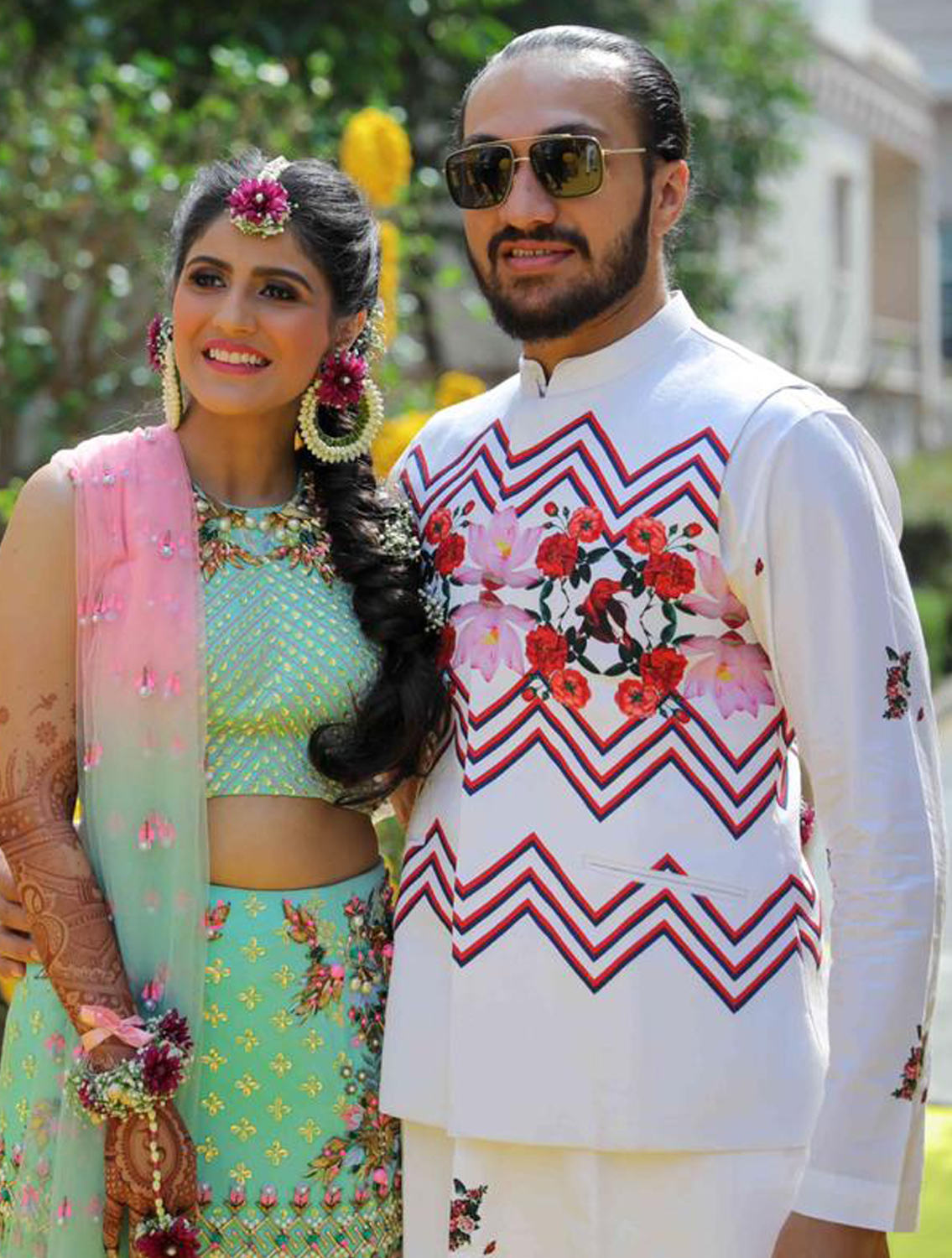 Daman White Printed Bundi
