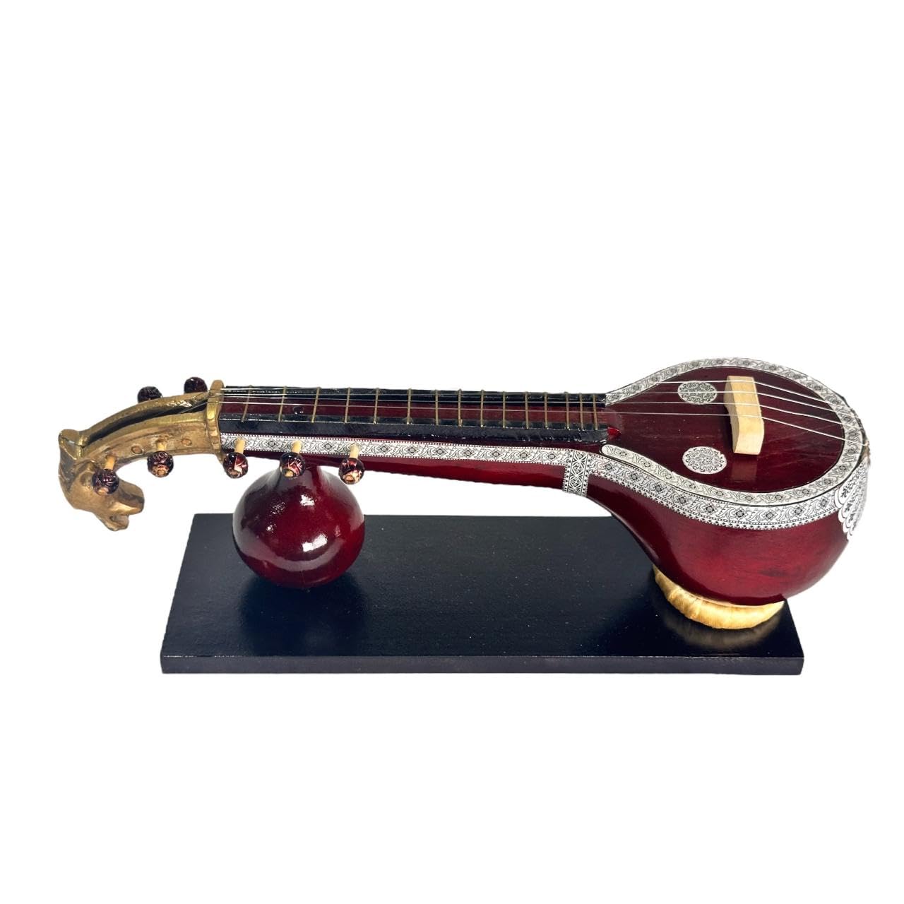 Premium handcrafted miniature - Saraswati Veena