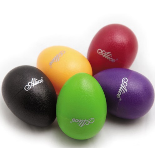Alice Sound Egg Shakers - A 041 SE GRendom Colors Pairs of 2