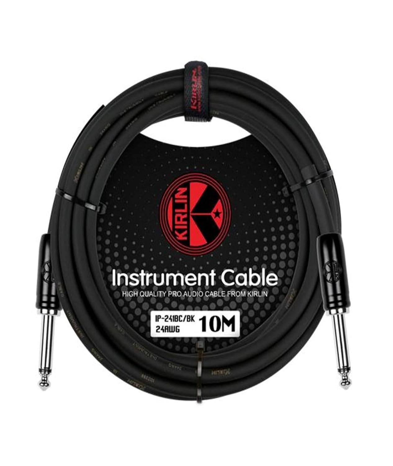 Kirlin Original 24 instrument cable 10Mtr IP- 241BC - BK