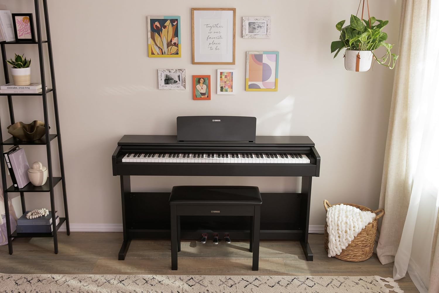 YAMAHA YDP105R Piano 88 Keys With Bench Dark Rosewood