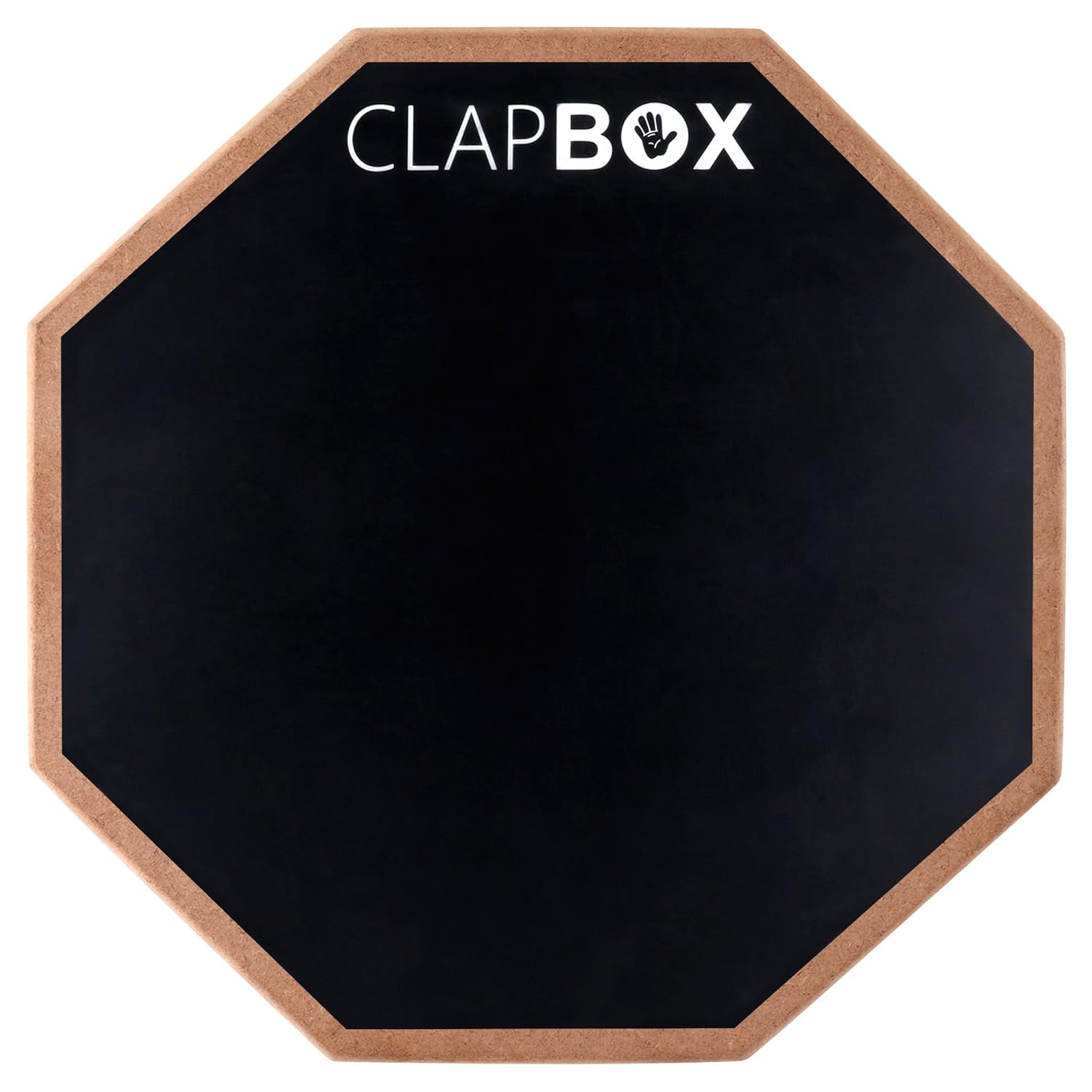 Clapbox Drum Practice Pad - 12 inches Black