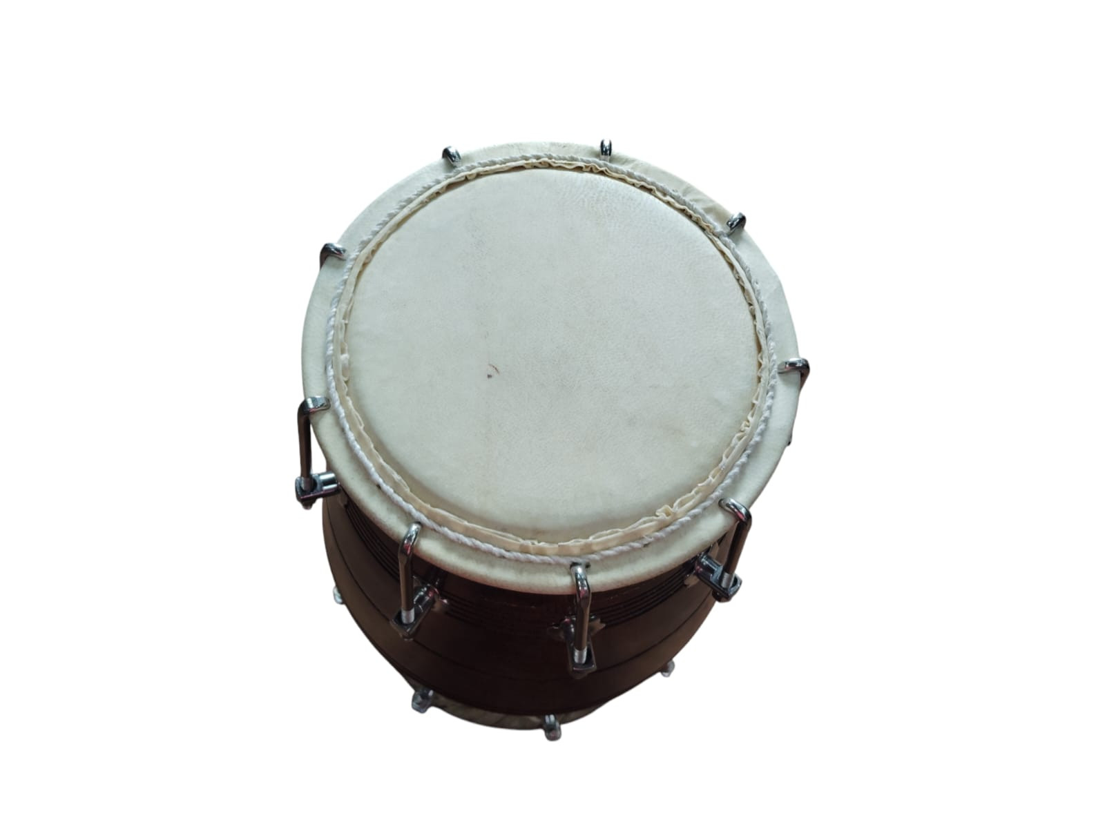 Wooden Musical Intrument Dholak Drum Nuts and Bolt Design