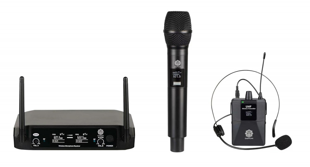Image of Digimore D316 UHF wireless microphone system