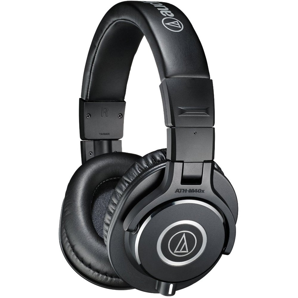 Audio-Technica Ath-M40X Professional Studio Wired Over Ear Headphones Without Mic Black