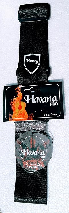 Havana Cotton Guitar Strap black - 1Pcs