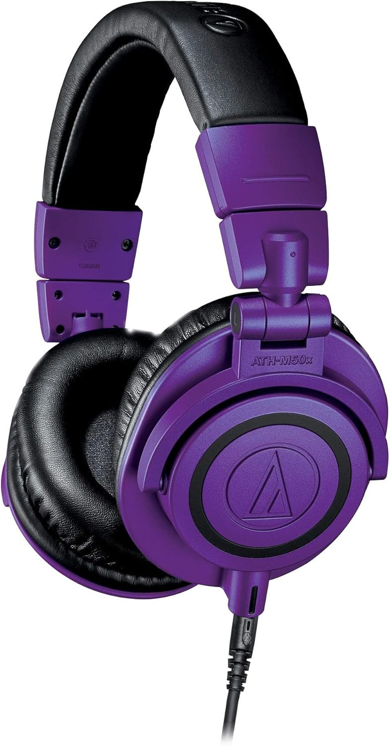 Audio-Technica ATH-M50xPB Professional Studio Monitor Headphones PurpleBlack PurpleBlack