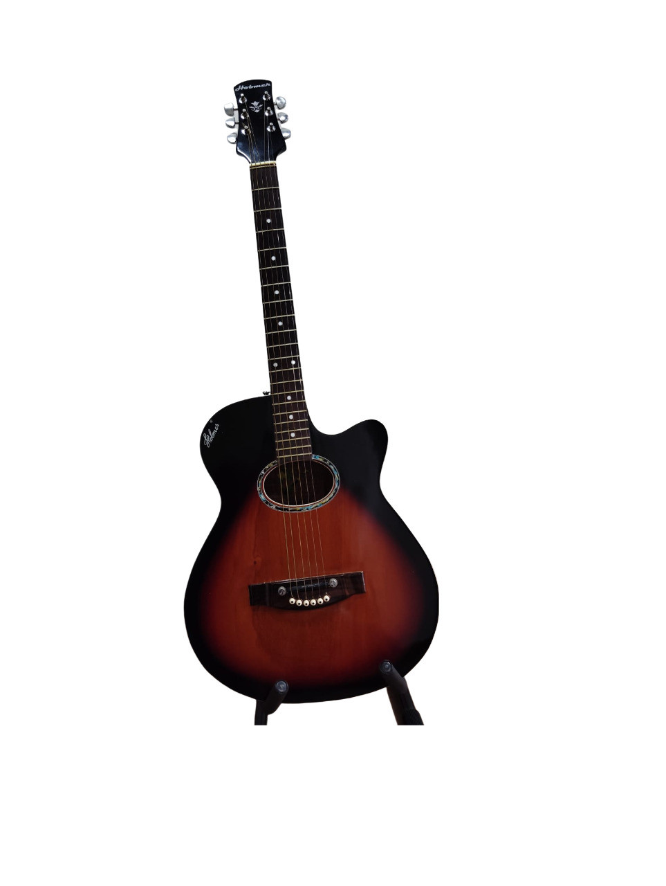 Hobmer 175 F-Cut Semi-acoustic  Guitar Sunburst and Black With Case