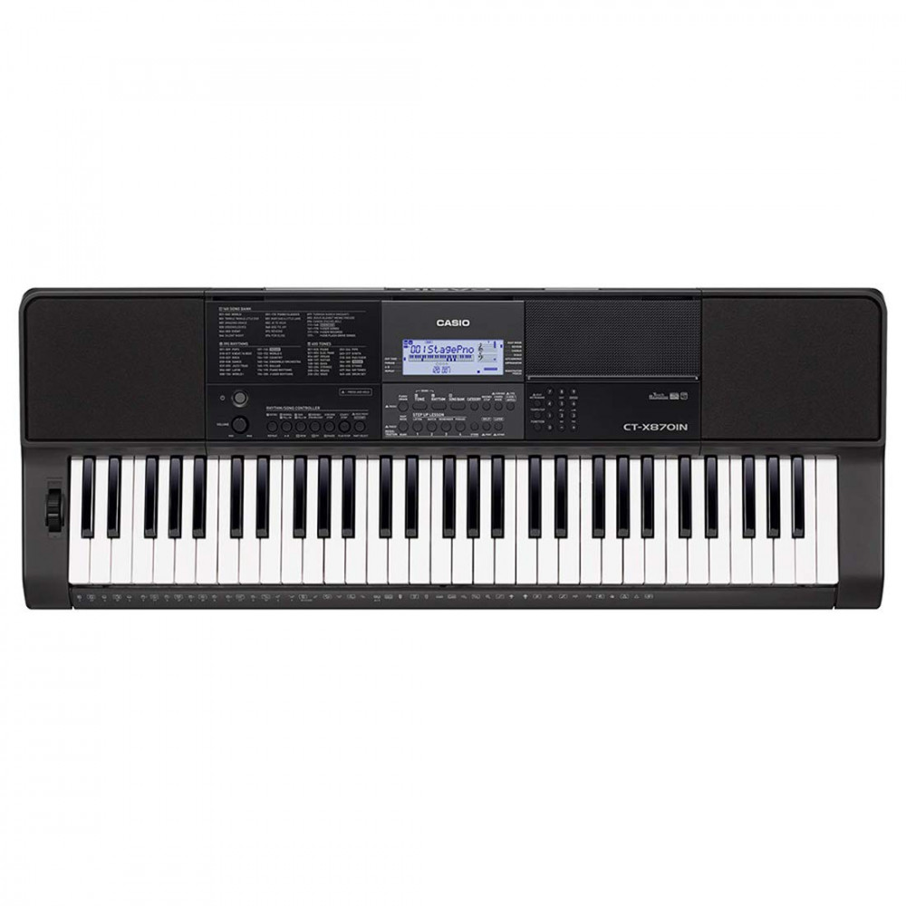 Image of Casio Electronic Keyboard CT-X870IN 61 Keys Touch Sensitive Keyboard With Adapter