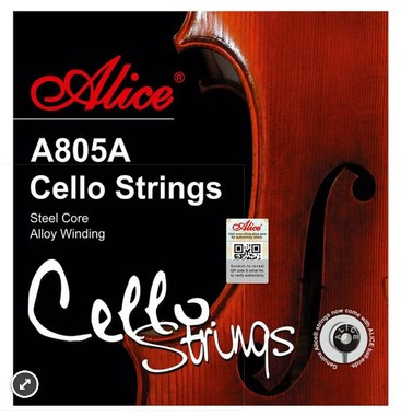 Alice A805A Cello String Set Steel Core Ni-Fe Winding